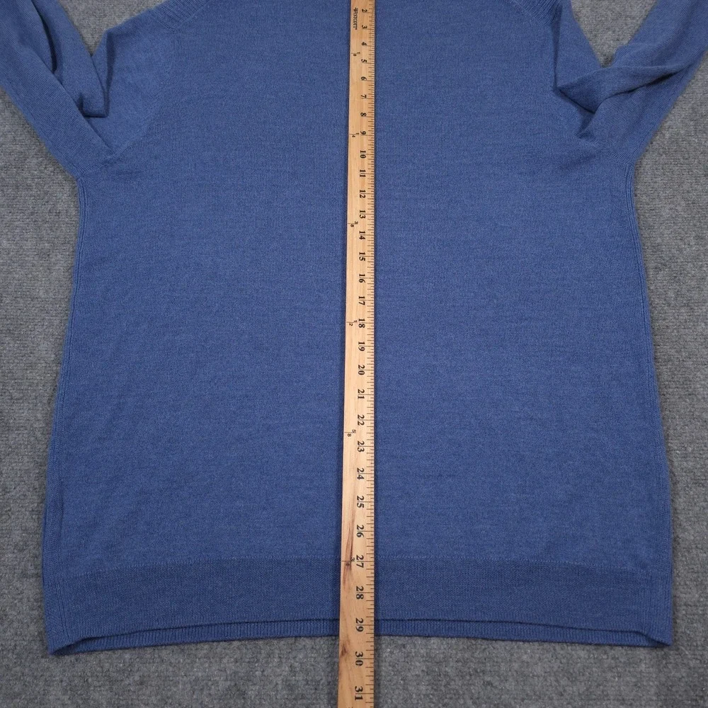 Turnbury Cable Knit Sweater Mens XLT Merino Wool Blend V Neck Pullover READ